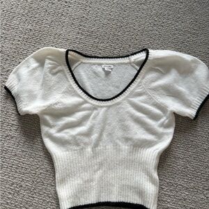 Urban Outfitters Kimchi Blue Cream Knit with Black Details